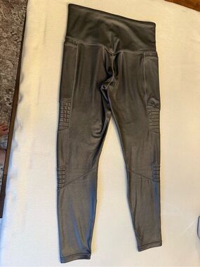 Athleta Leggings Black Inclination Moto Tight Size Small